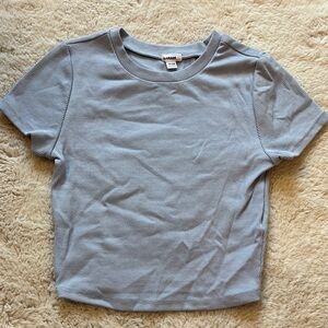 Garage Blue Short Sleeve Top